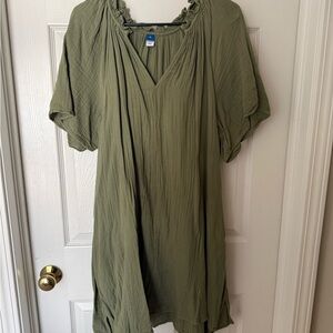 Old Navy Olive Green Tunic Dress
